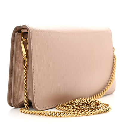 Prada Vitello Move Triangle Logo Miniborse Cipria 3 of 13
