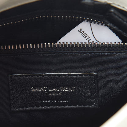Saint Laurent Crinkled Calfskin Matelasse Monogram Niki Chain Wallet Crema Soft 6 of 11