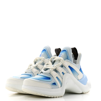 Louis Vuitton Calfskin LV Archlight Gradient Sneakers 41 Light Blue 4 of 11