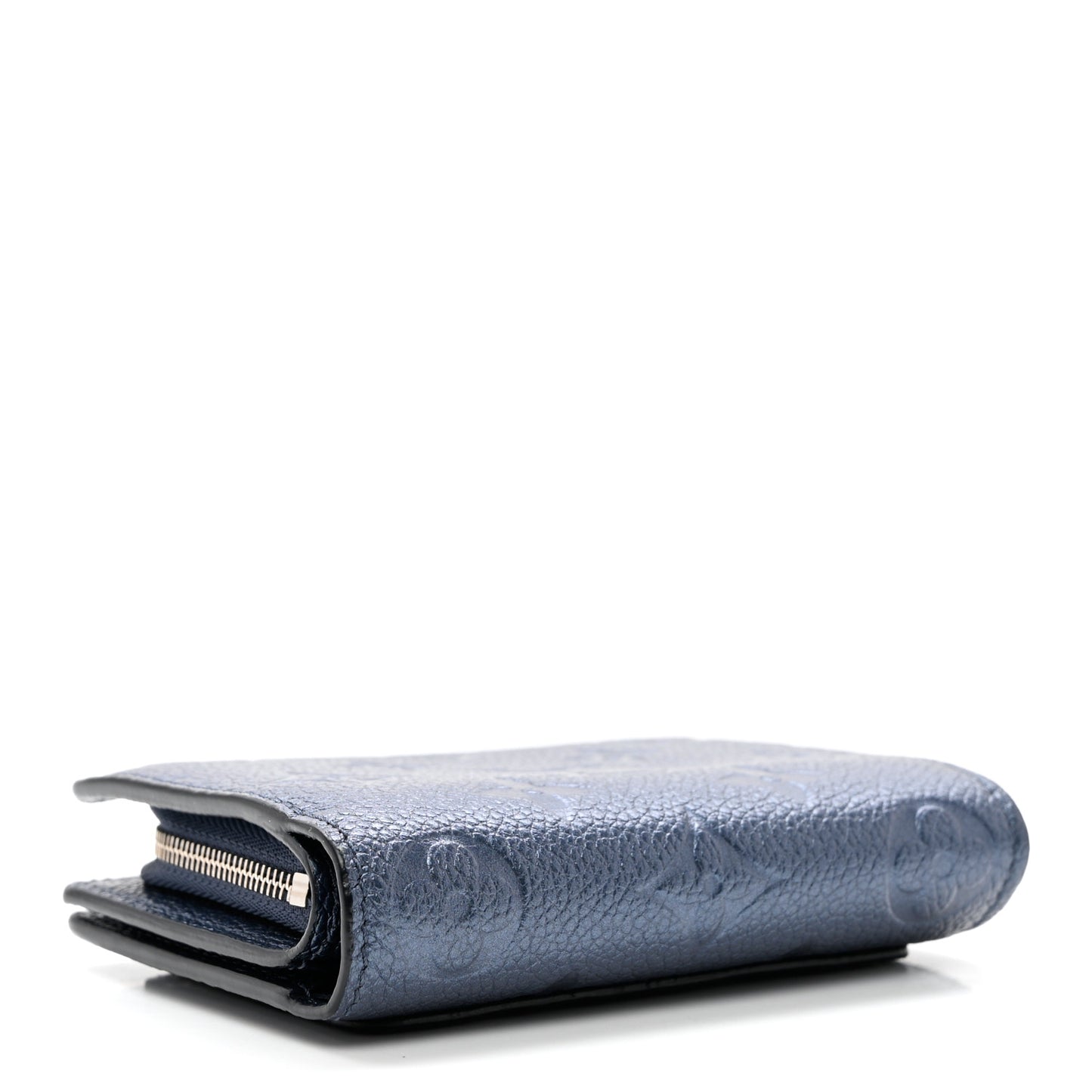 Metallic Empreinte Clea Wallet Navy Nacre