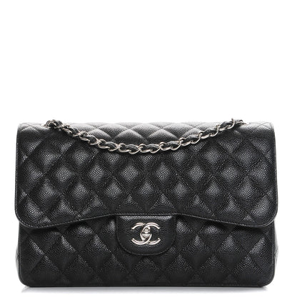 Chanel Caviar Quilted Jumbo Double Flap Black 1 of 9
