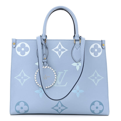 Louis Vuitton Empreinte Monogram Giant By The Pool Onthego MM Summer Blue 1 of 11