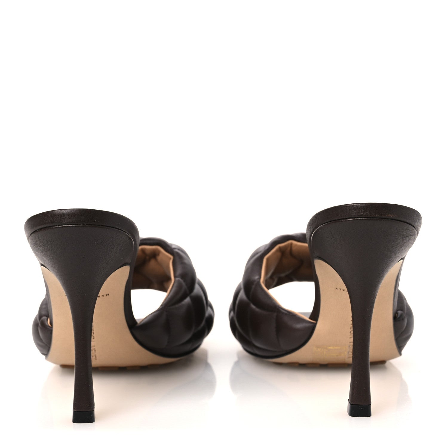 Bottega Veneta Nappa Matelasse Padded Mule Sandals 40 Chocolate Spread 6 of 11