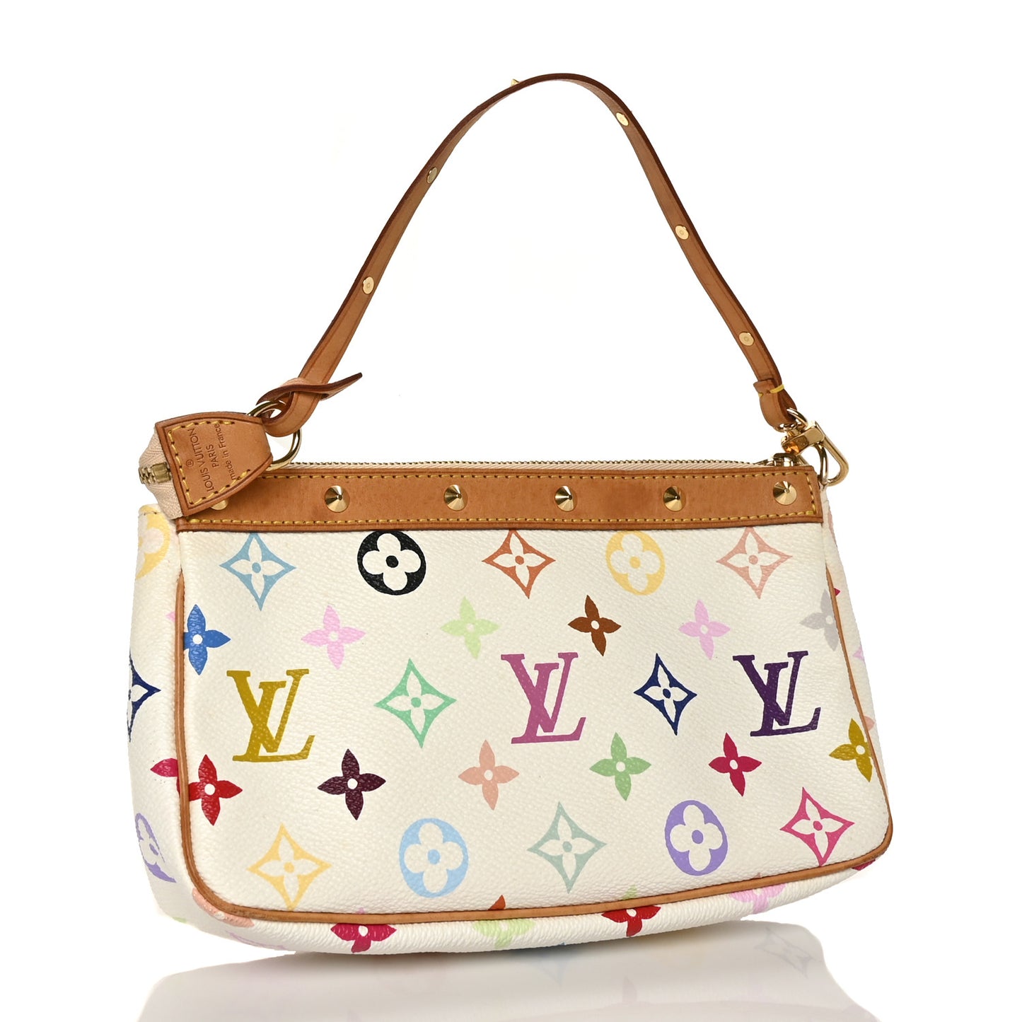 Monogram Multicolor Pochette Accessories White