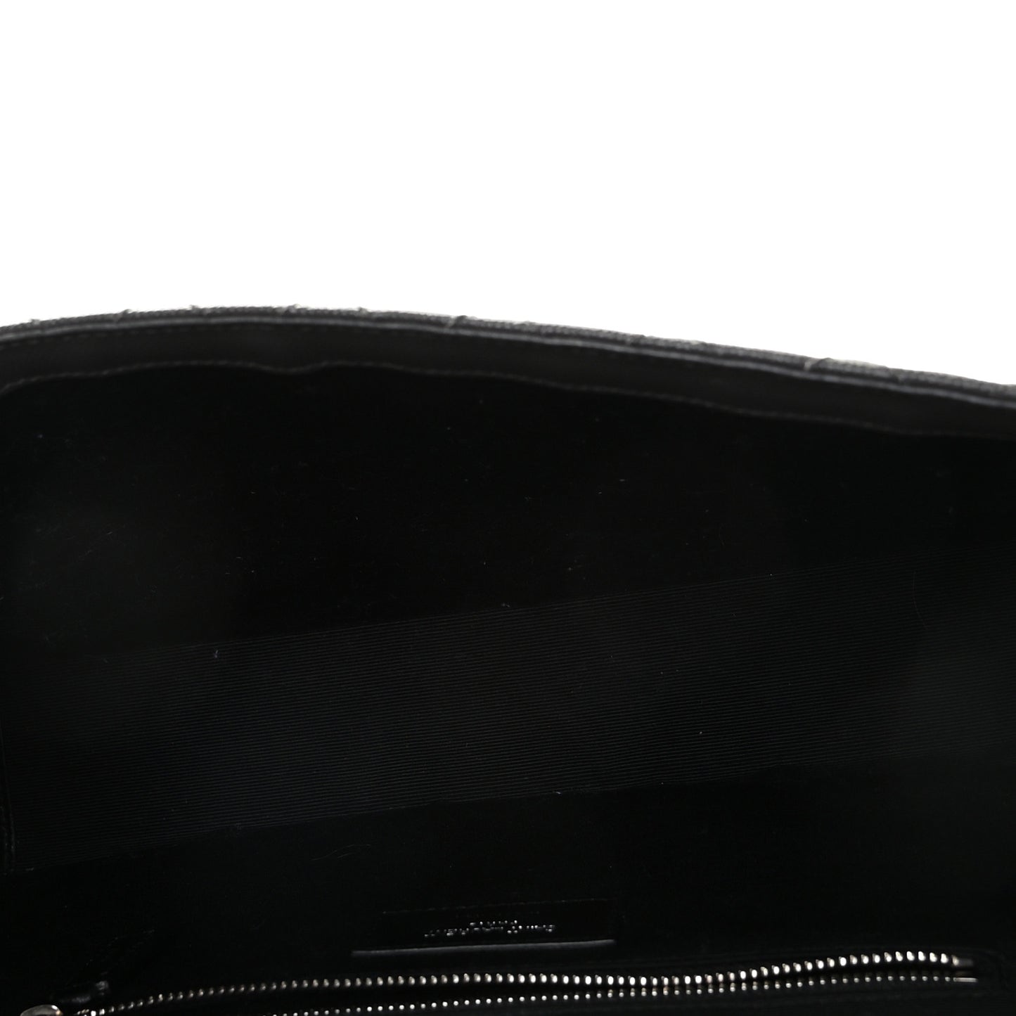 Grain De Poudre Textured Mixed Matelasse Large Triquilt Monogram Satchel Asphalt