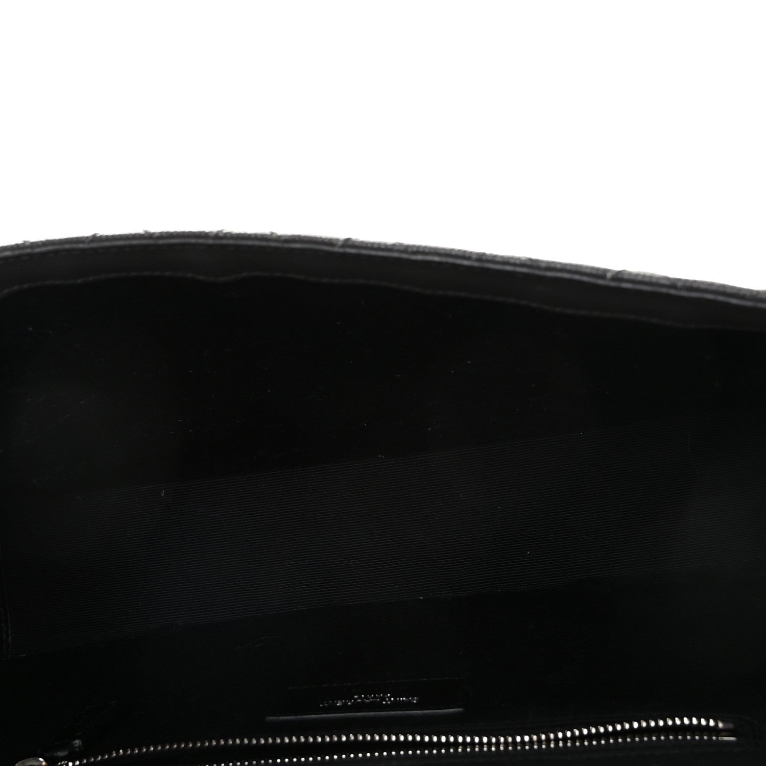 Saint Laurent Grain De Poudre Textured Mixed Matelasse Large Triquilt Monogram Satchel Asphalt 9 of 9