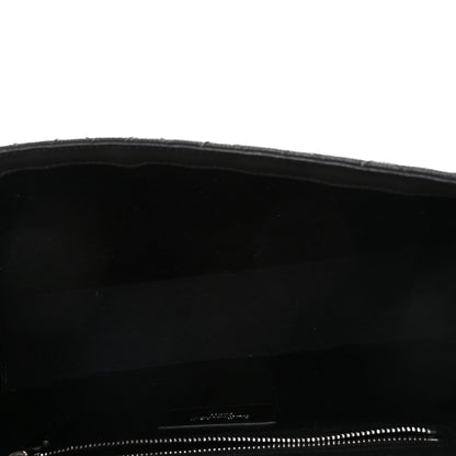 Saint Laurent Grain De Poudre Textured Mixed Matelasse Large Triquilt Monogram Satchel Asphalt 9 of 9