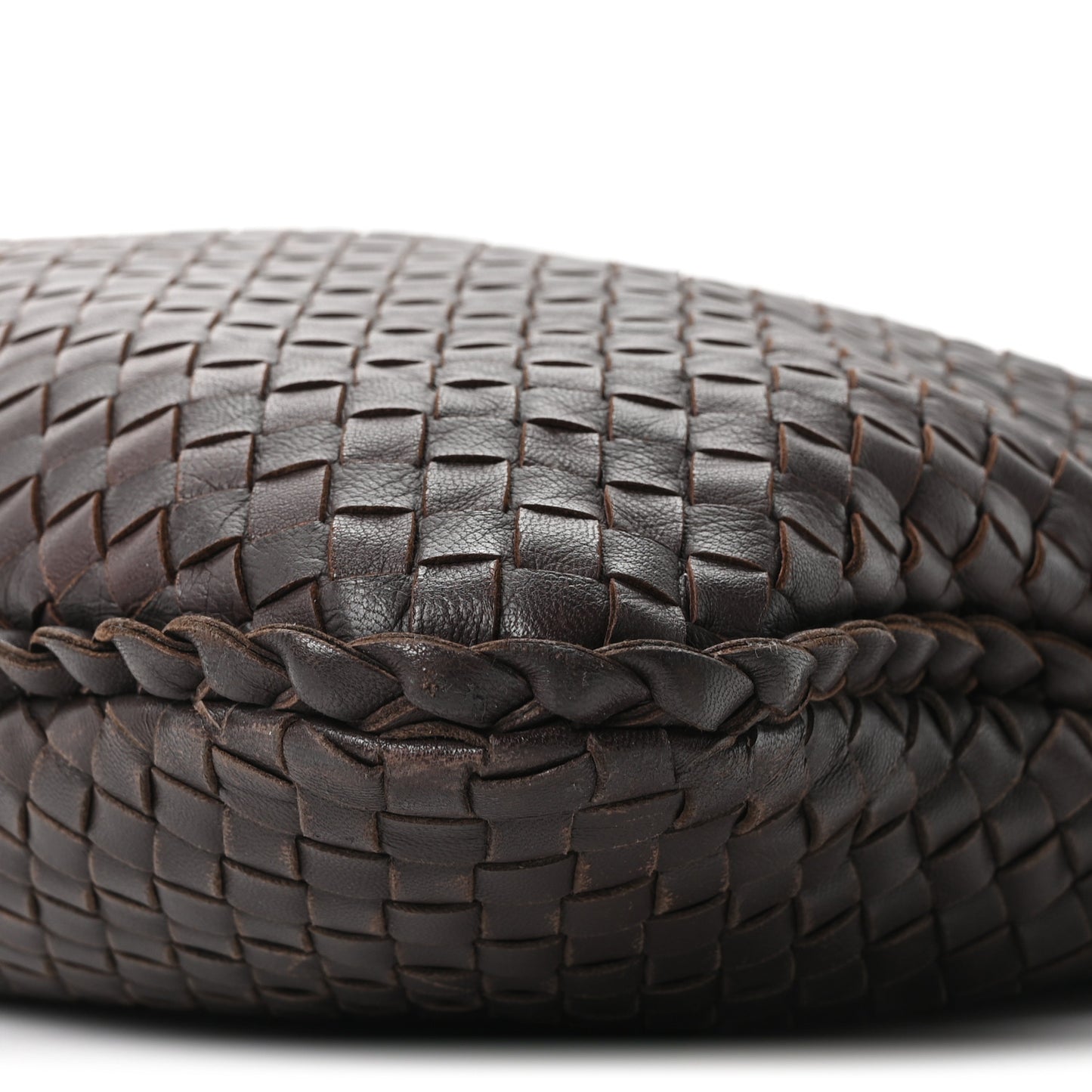 Nappa Intrecciato Large Veneta Hobo Ebano