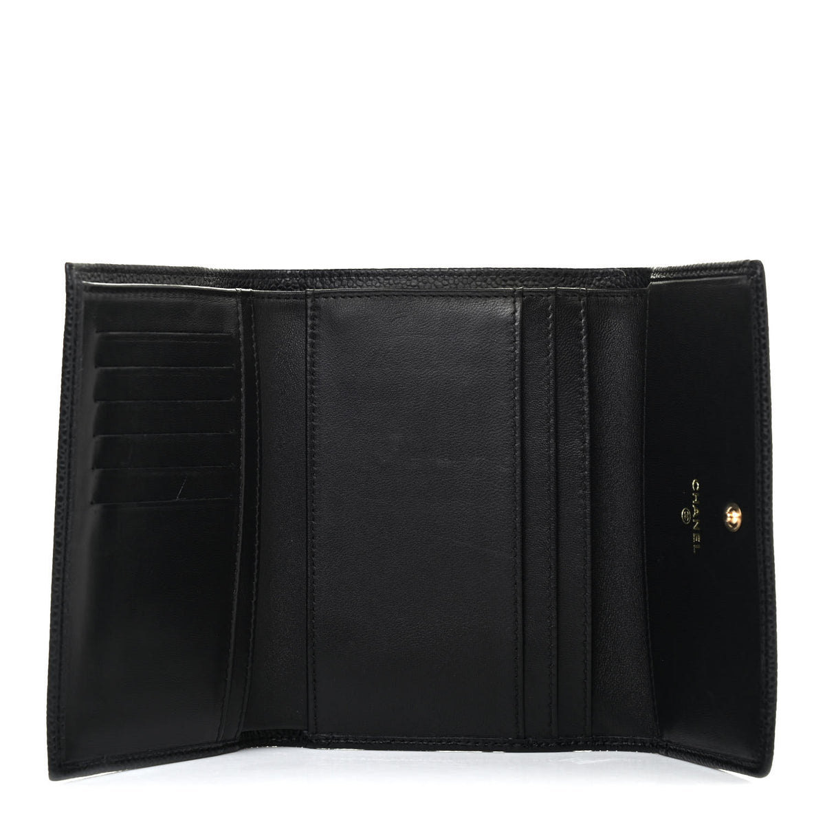 Chanel Caviar Timeless CC Compact Wallet Black 4 of 4