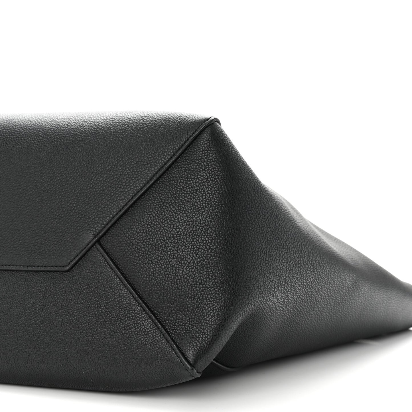 Soft Grained Calfskin Small Belt Cabas Phantom Black