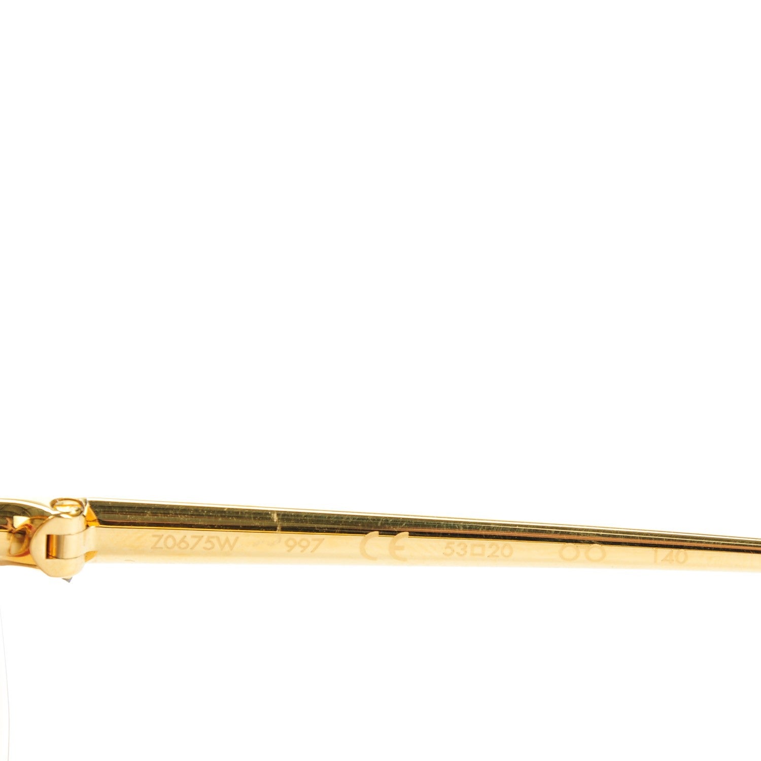 Louis Vuitton Willow Z0675W Sunglasses Gold Red 5 of 6