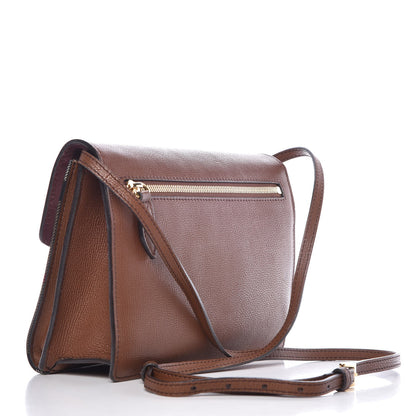 Burberry Derby Calfskin House Check Small Macken Crossbody Bag Tan 3 of 13