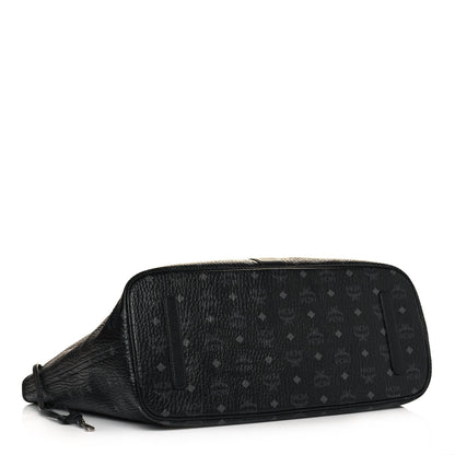 MCM Visetos Large Liz Reversible Shopper Tote Black 4 of 19