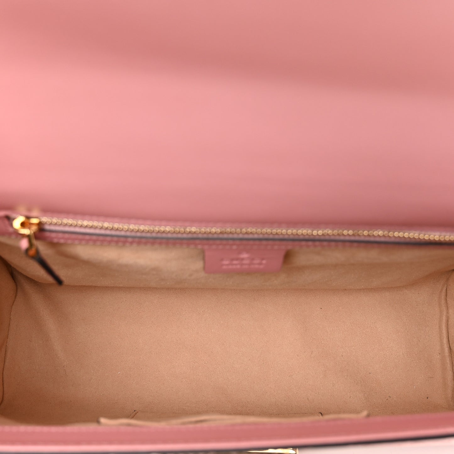 Guccissima Signature Medium Padlock Shoulder Bag Rose Baby Candy