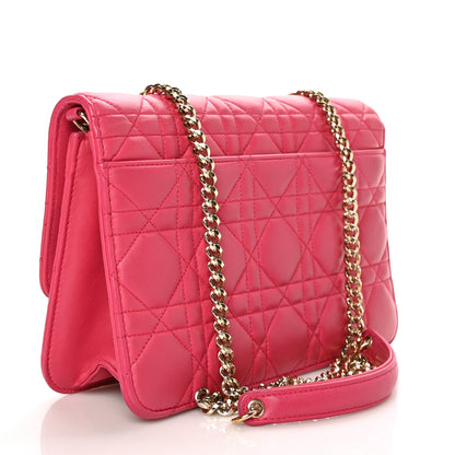 Christian Dior Lambskin Cannage Miss Dior Promenade Pouch Fuchsia 2 of 6