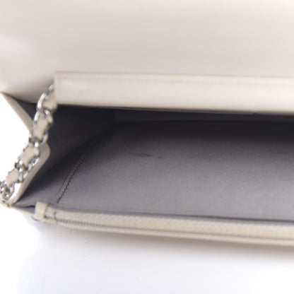 Chanel Lambskin Studded CC Wallet On Chain WOC Beige 12 of 14