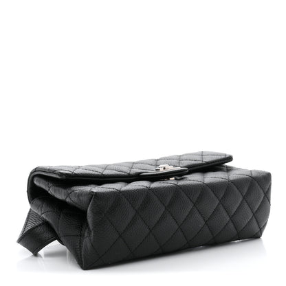 Chanel Grained Calfskin Quilted 2.55 Reissue Flap Belt Bag Clutch Black 4 of 11