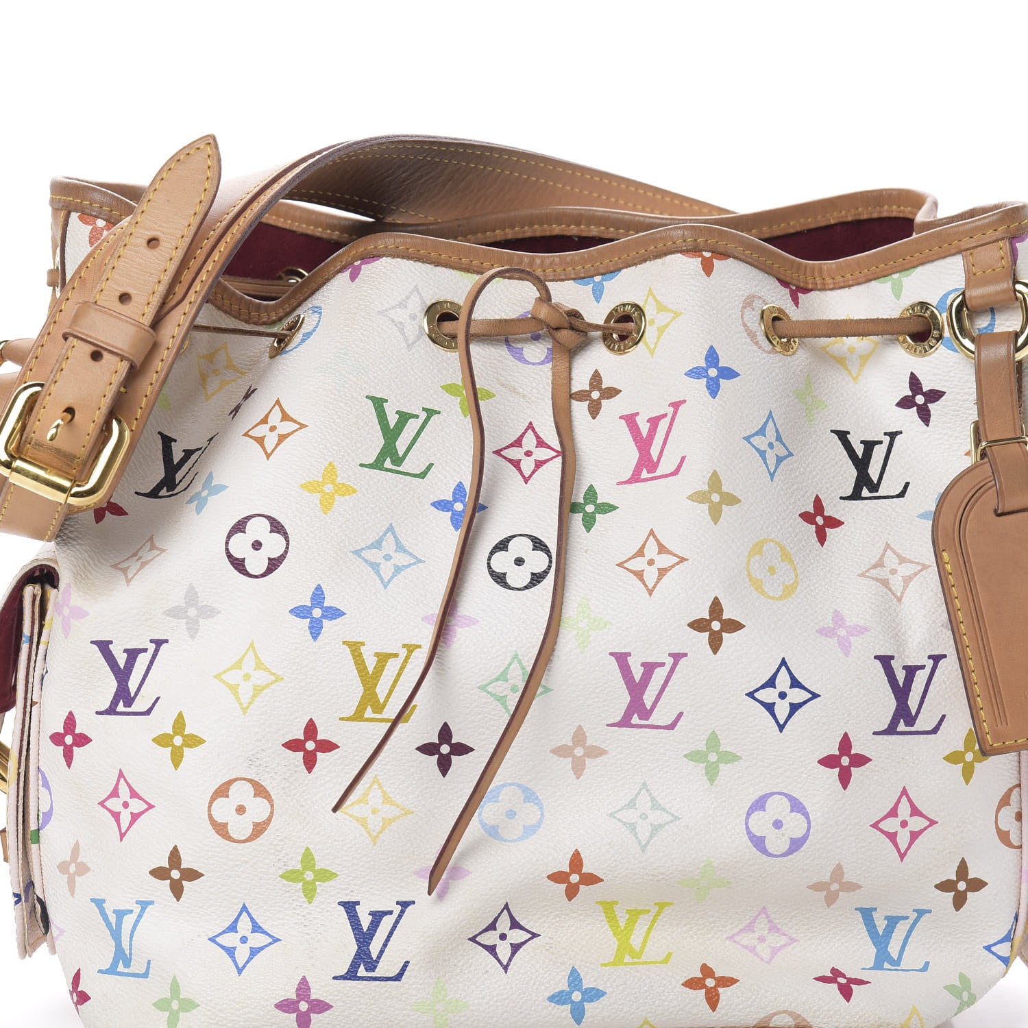 Louis Vuitton Monogram Multicolor Petit Noe White 8 of 17