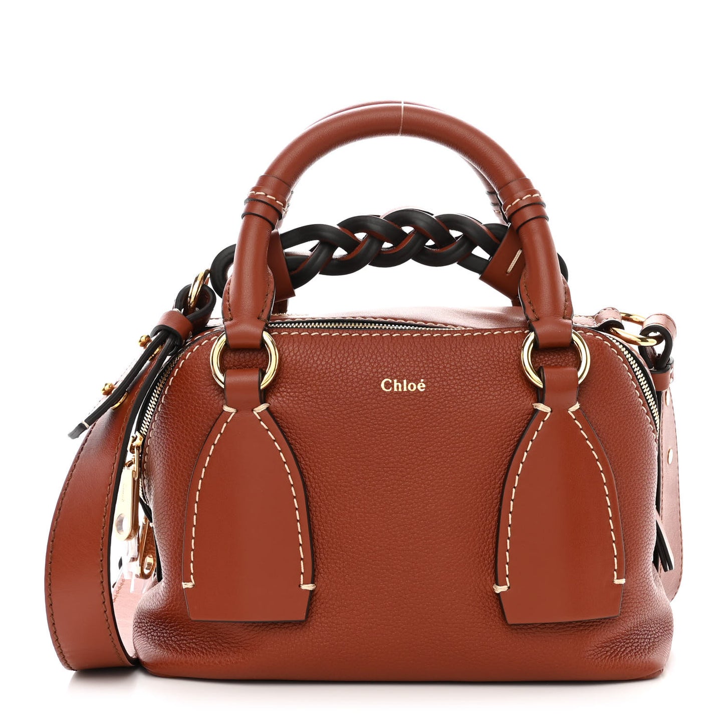 Calfskin Small Daria Sepia Brown
