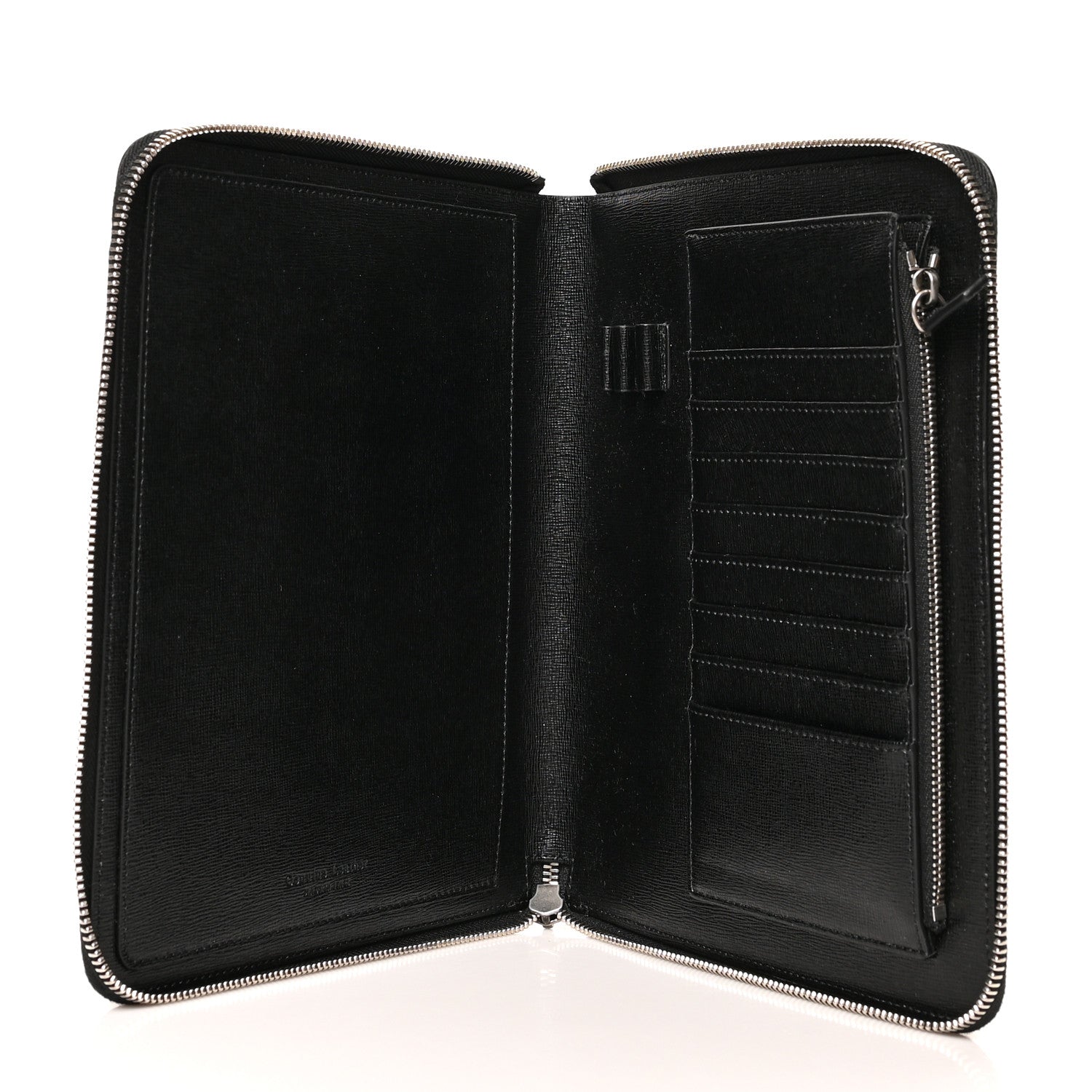 Off-White Saffiano Striped Diag Agenda Black White 5 of 9