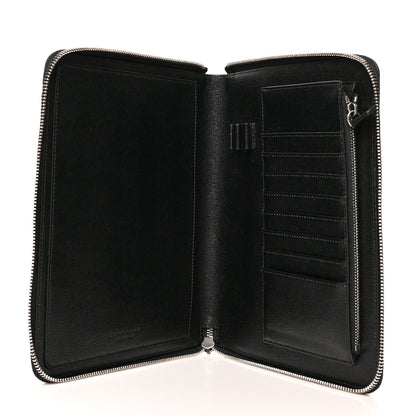 Off-White Saffiano Striped Diag Agenda Black White 5 of 9
