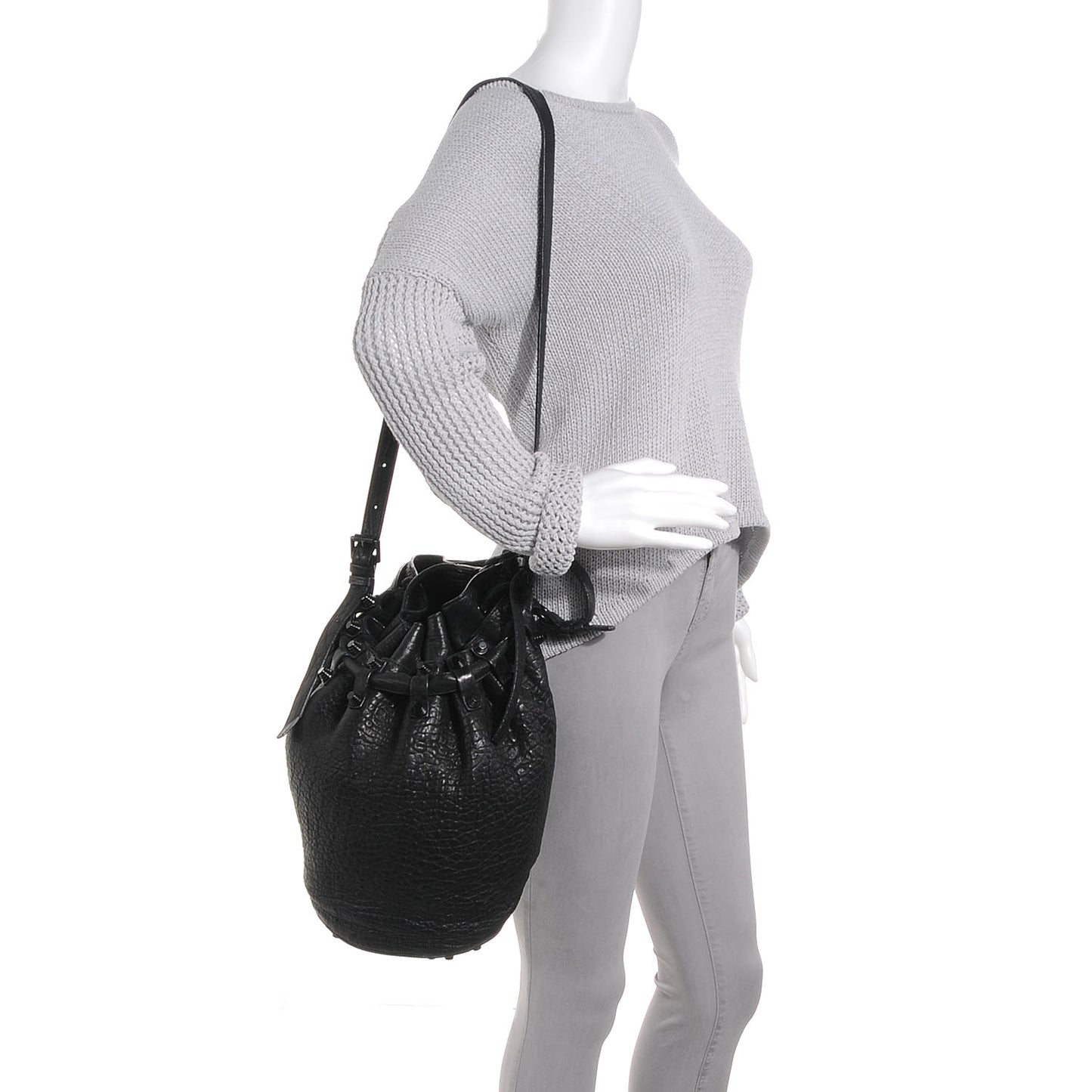 Leather Diego w Matte Black Hardware Black