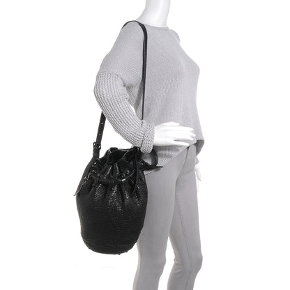 Alexander Wang Leather Diego w Matte Black Hardware Black 2 of 6