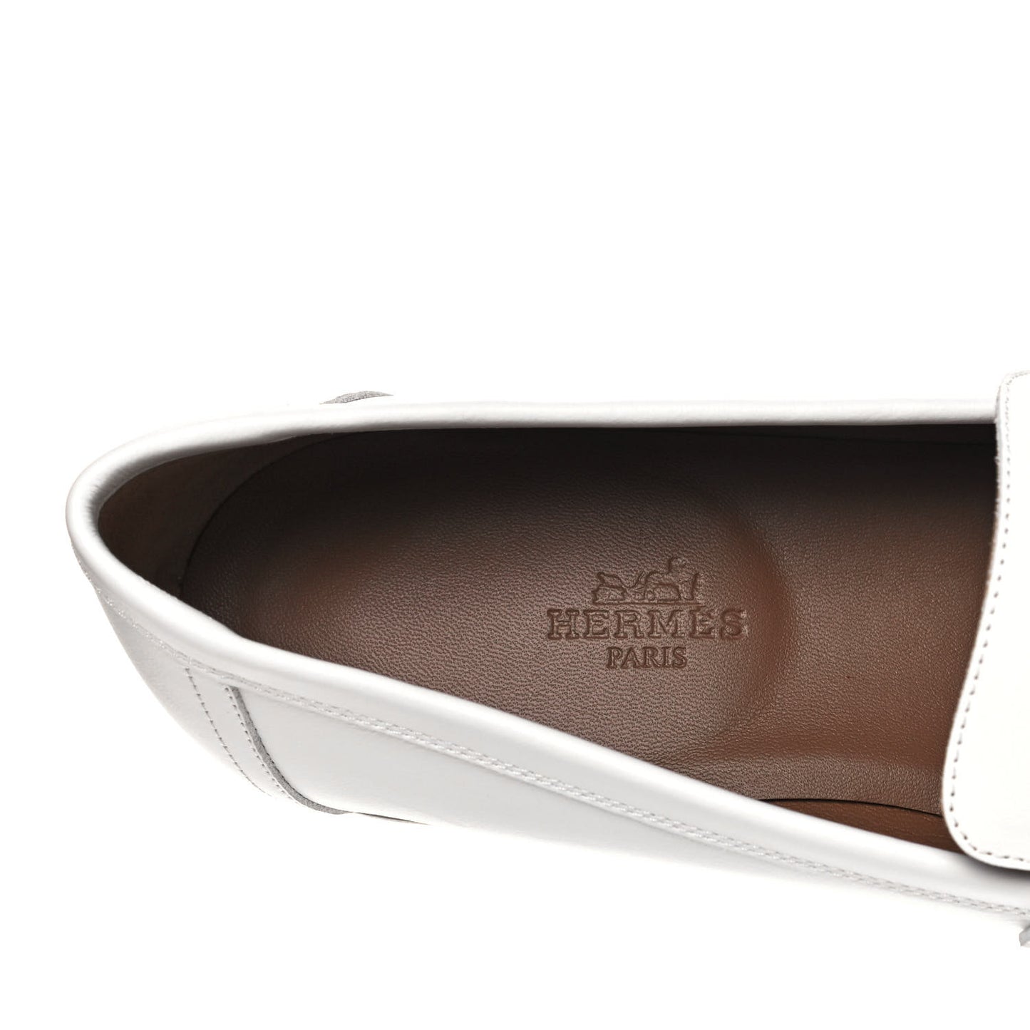 Calfskin Womens Royal Loafers 40 White