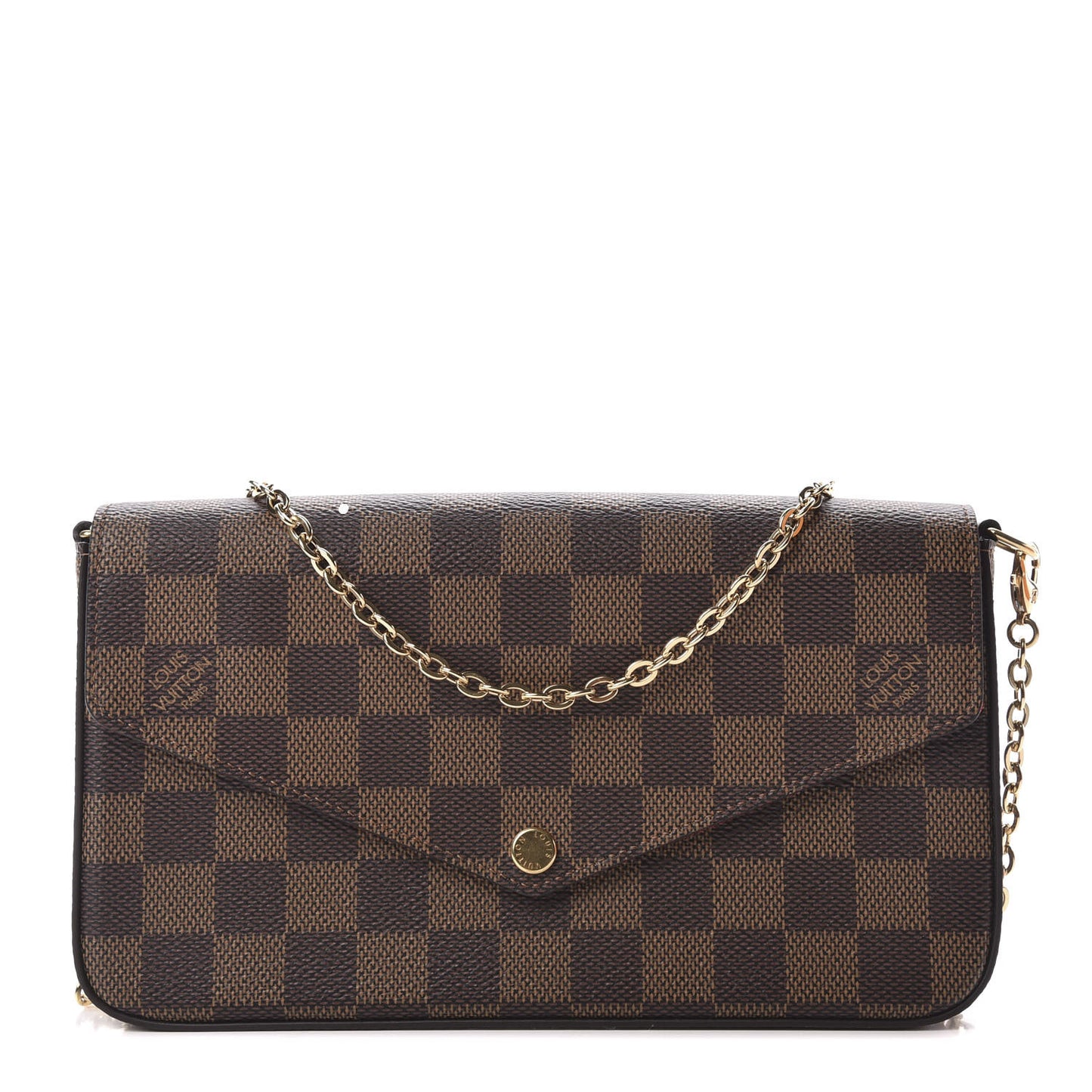 Damier Ebene Pochette Felicie Chain Wallet