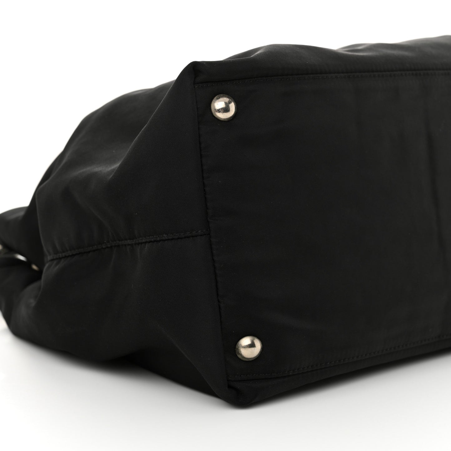Tessuto Nylon Saffiano Tote Black