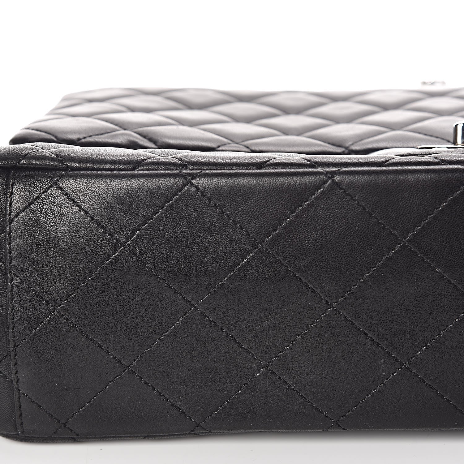 Chanel Lambskin Quilted Maxi Single Flap Black 11 of 13