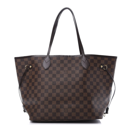 Louis Vuitton Damier Ebene Neo Neverfull MM Rose Ballerine 1 of 13