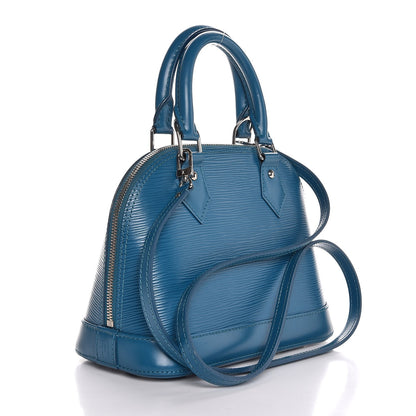 Louis Vuitton Epi Alma BB Cyan 3 of 7