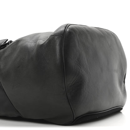Saint Laurent Calfskin Logo Debossed Backpack Black 8 of 9