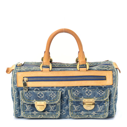 Louis Vuitton Monogram Denim Neo Speedy Blue 1 of 8