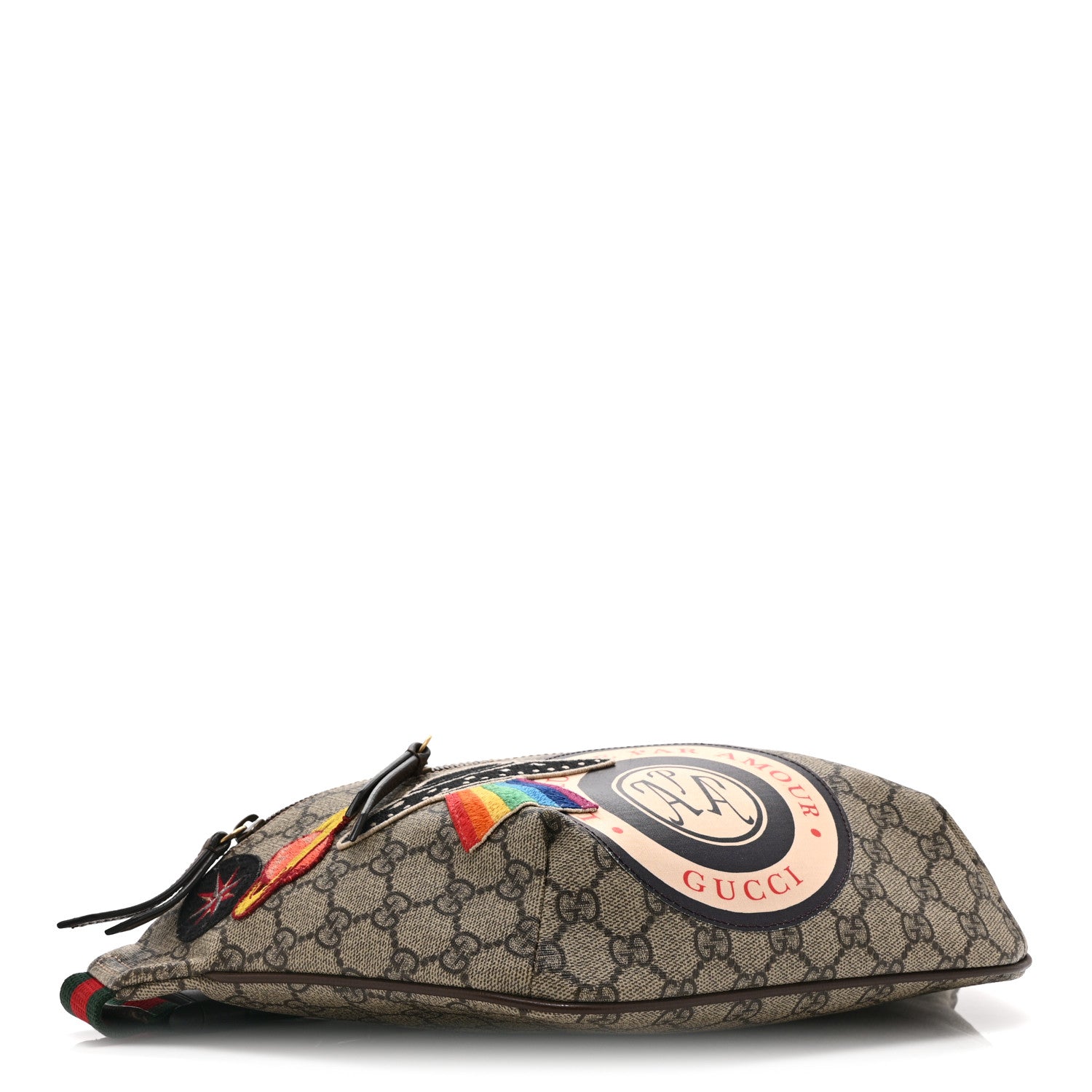 Gucci GG Supreme Monogram Courrier Belt Bag  Beige New Acero 4 of 11