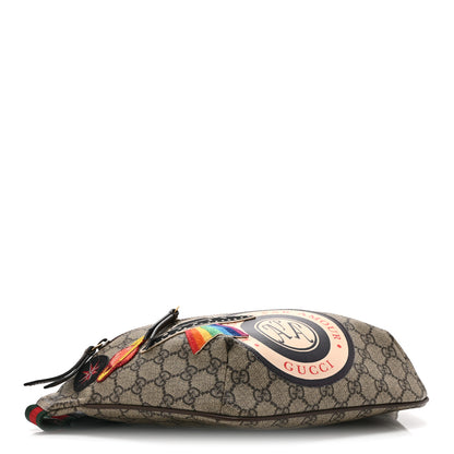 Gucci GG Supreme Monogram Courrier Belt Bag  Beige New Acero 4 of 11