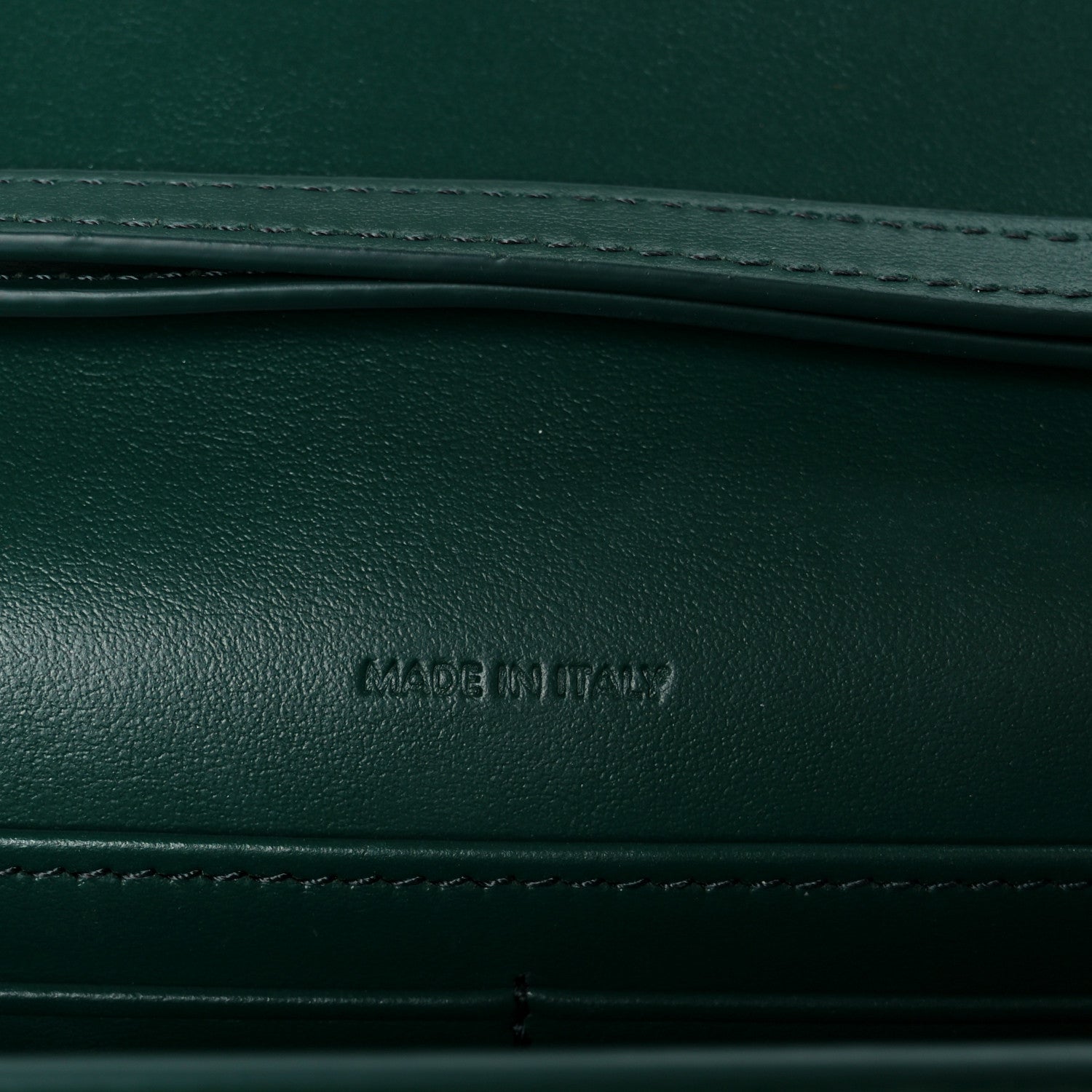 Celine Shiny Calfskin Triomphe Margo Wallet on Chain Racing Green 7 of 11