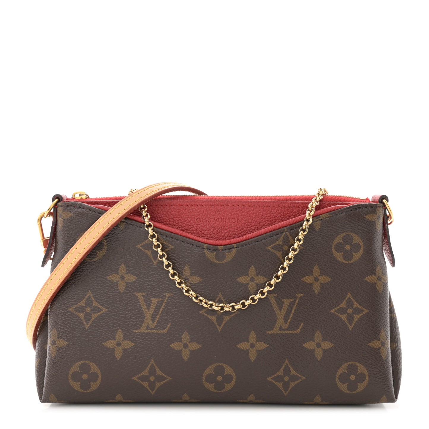 Monogram Pallas Clutch Cherry