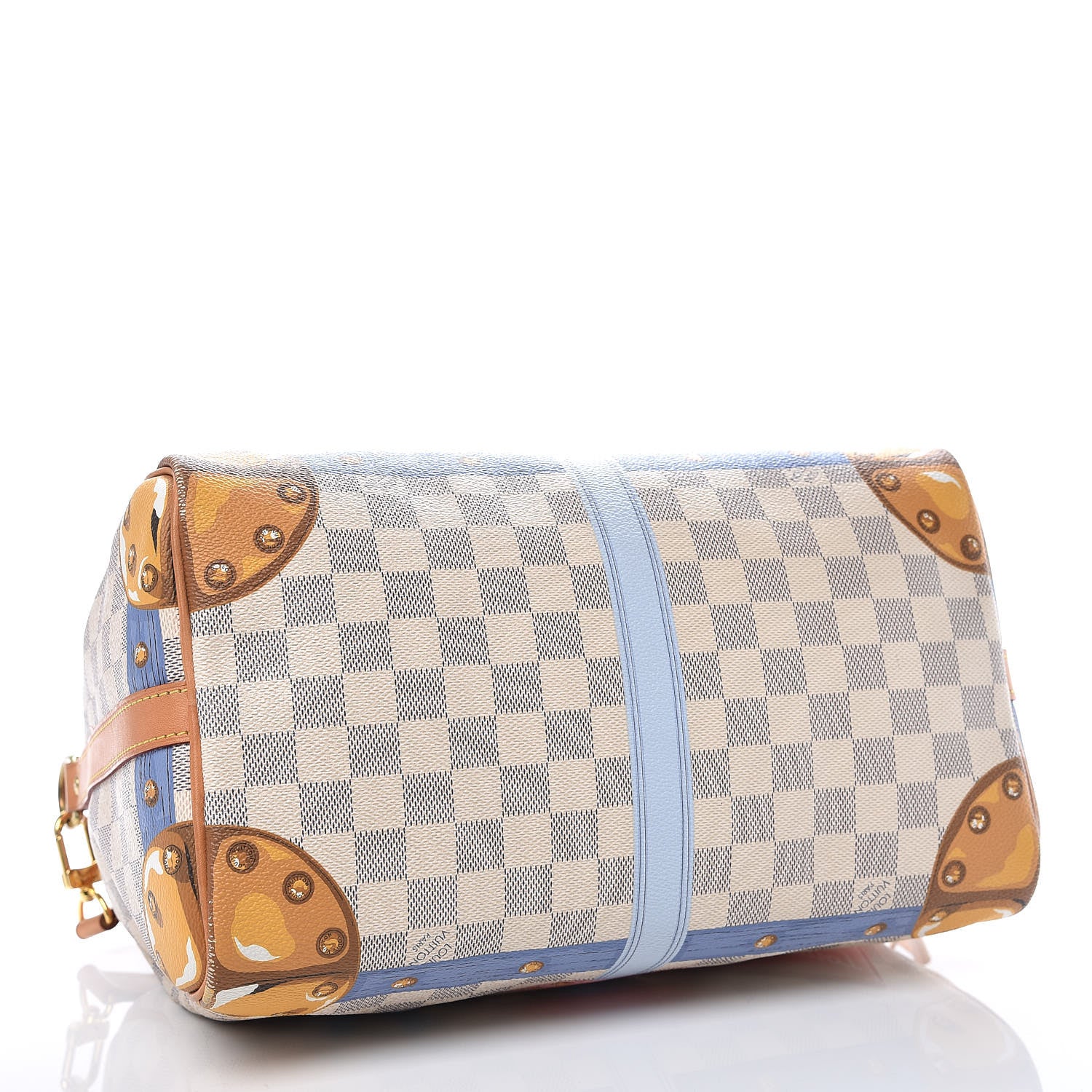 Louis Vuitton Damier Azur Summer Trunks Speedy Bandouliere 30 4 of 19