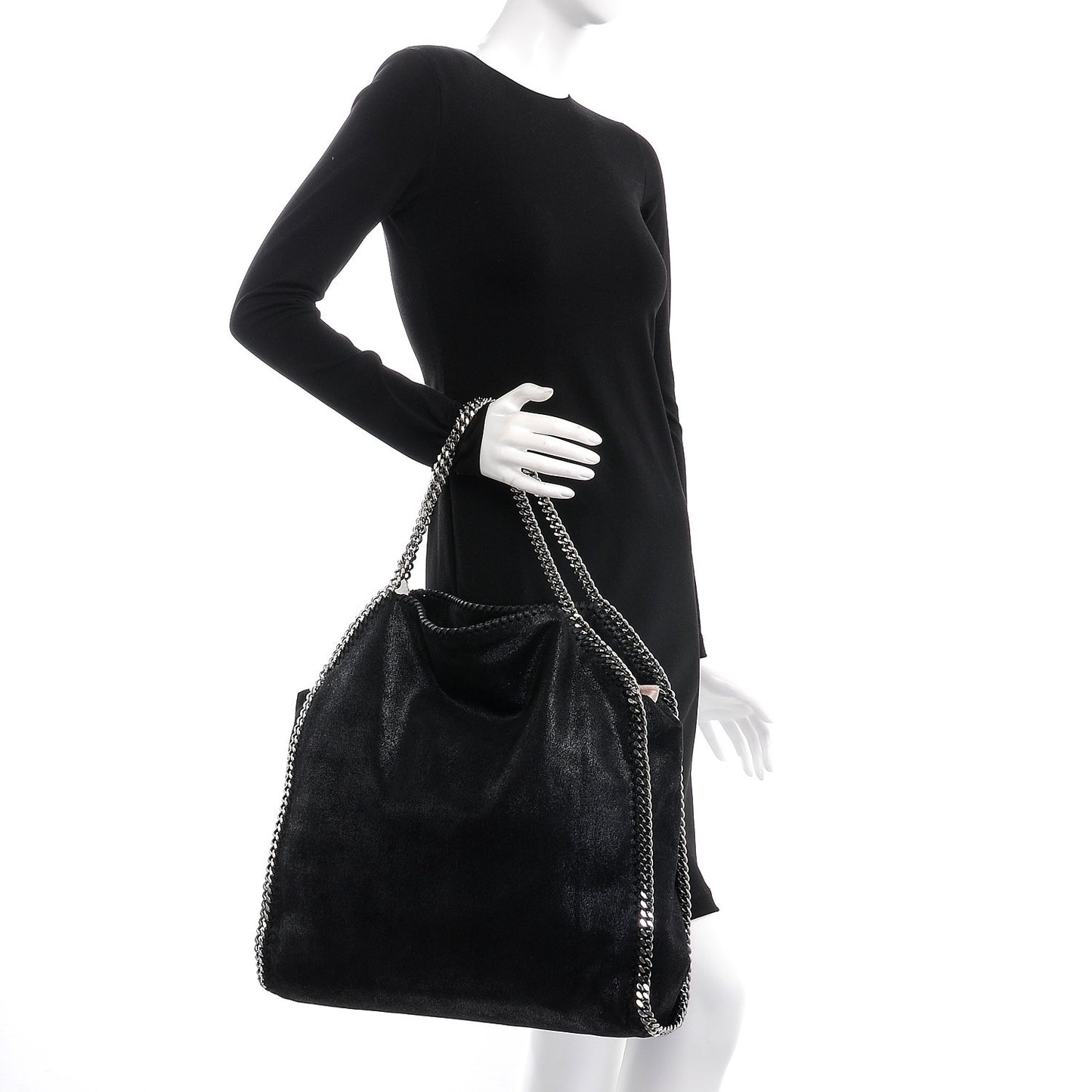 Shaggy Deer Big Falabella Tote Black