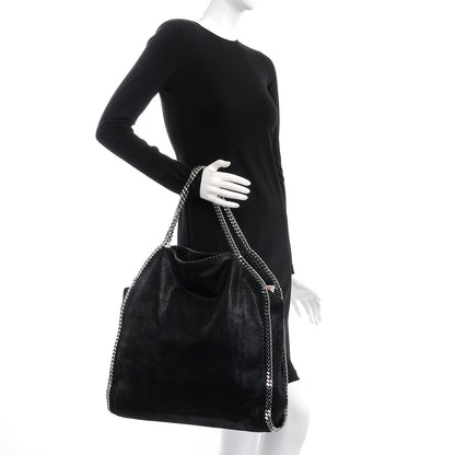 Stella McCartney Shaggy Deer Big Falabella Tote Black 2 of 9