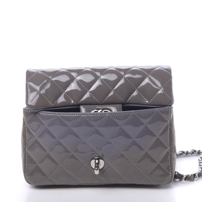 Chanel Patent Quilted Mini Flap Lavender 11 of 11