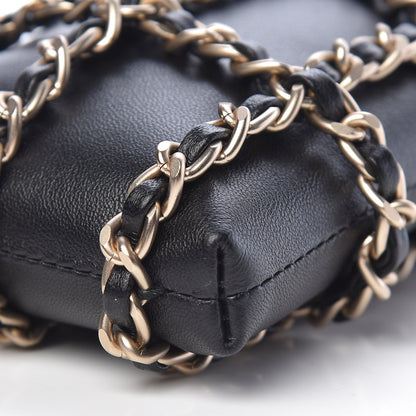 Chanel Lambskin Tech Me Out Clutch With Chain Black 11 of 12