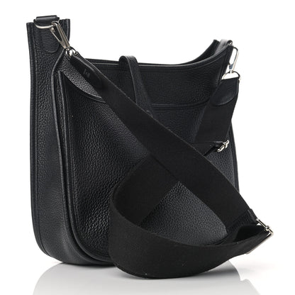 Hermes Taurillon Clemence Evelyne III PM Black 2 of 10