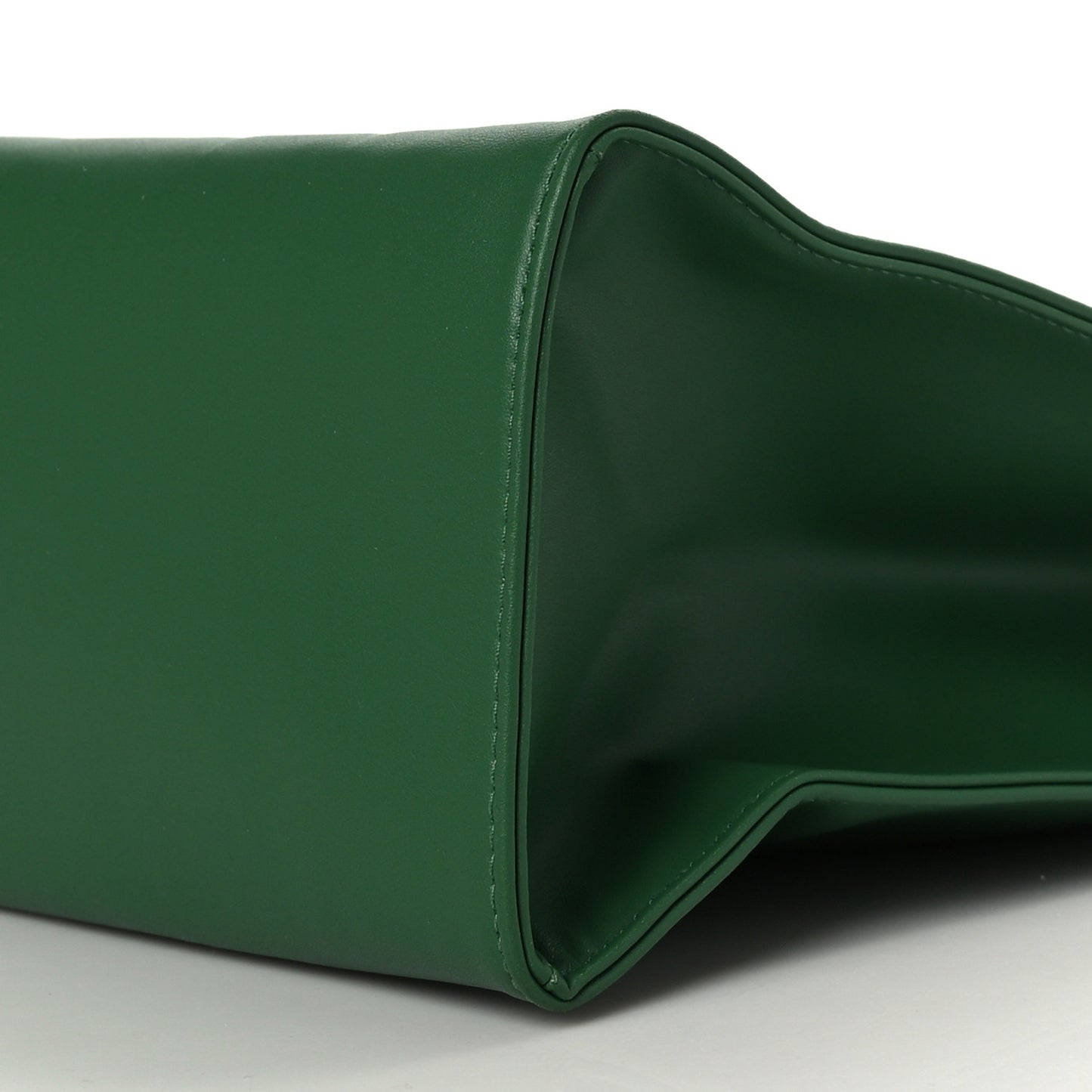 Vegan Leather Medium Shopping Bag Leaf