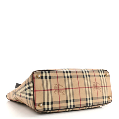 Burberry Haymarket Check Medium Tote Chocolate 3 of 13