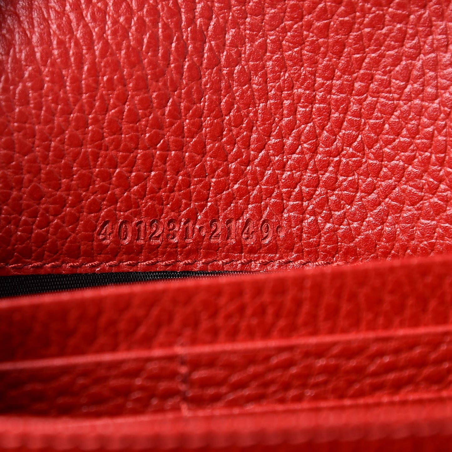 Calfskin Mini Dionysus Chain Wallet Hibiscus Red