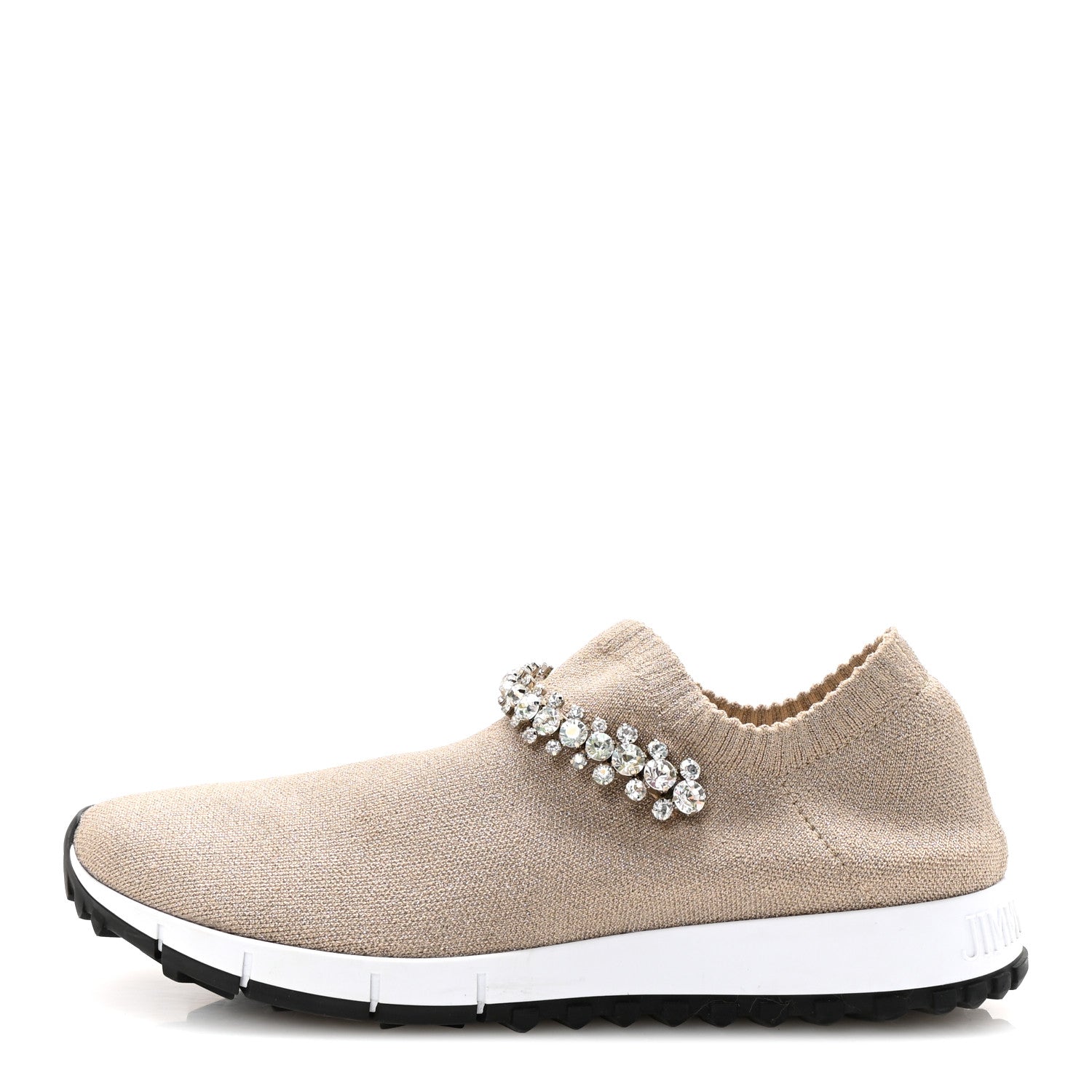 Jimmy Choo Knit Crystal Verona Sneaker 38.5 Ballet Pink 1 of 9