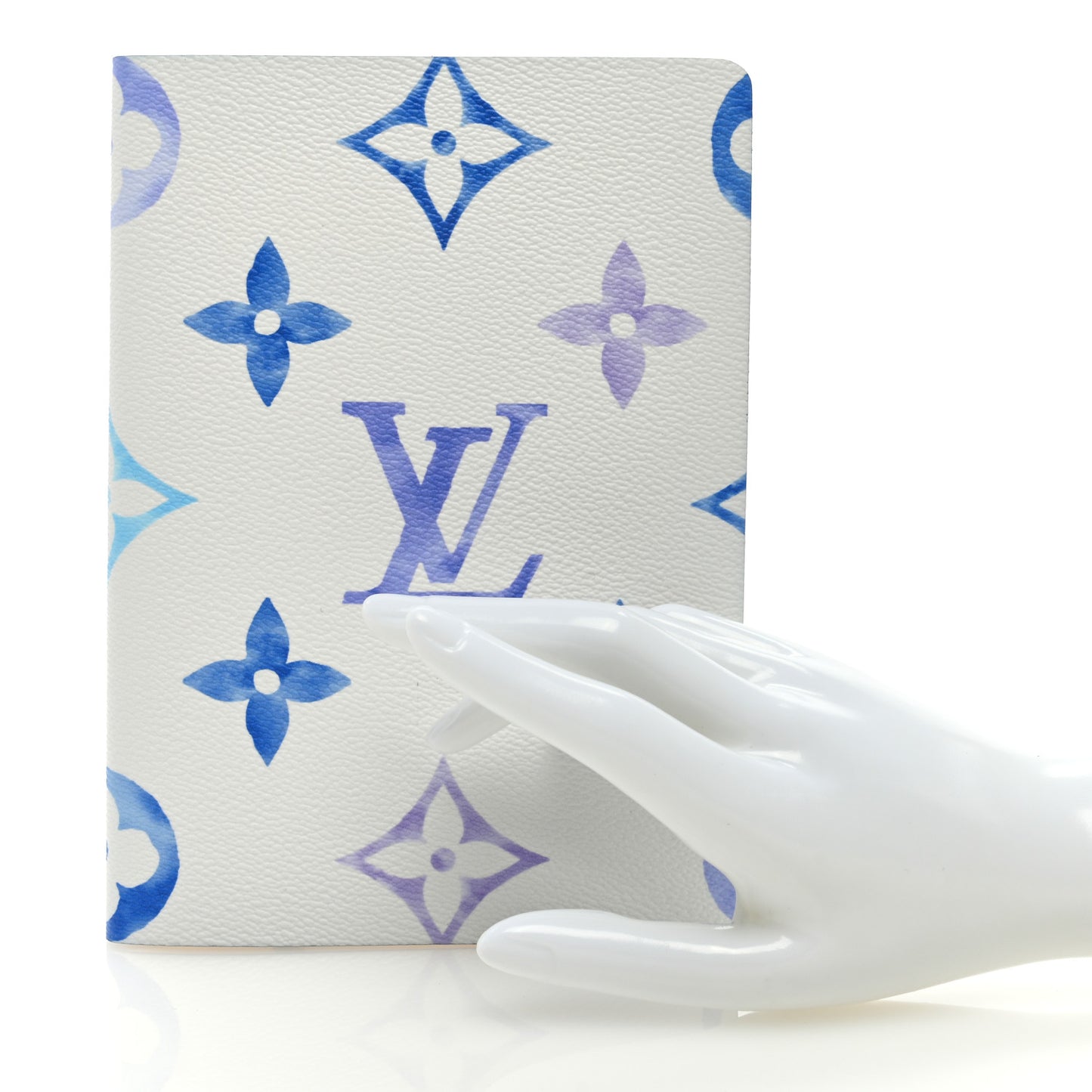 Monogram Watercolor Clemence Notebook Blue